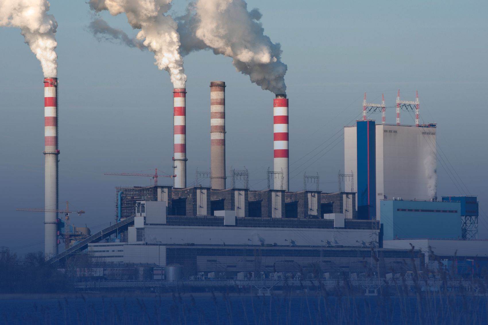 Une centrale à charbon polonaise en fonctionnement